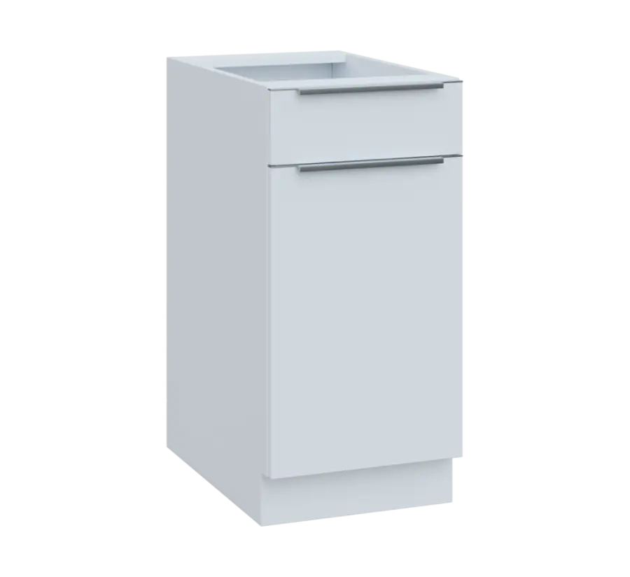 SIS - 4DZ spodní skříňka, 1-dveřová, 1-zásuvková, pravá, 870x400x600, bílá